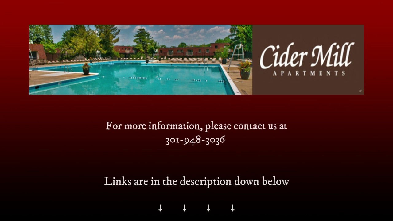 Cider Mill Apartments YouTube