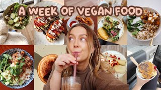 what I eat AND drink in a week as a vegan 🥑🍸🤠 easy plant-based meal ideas