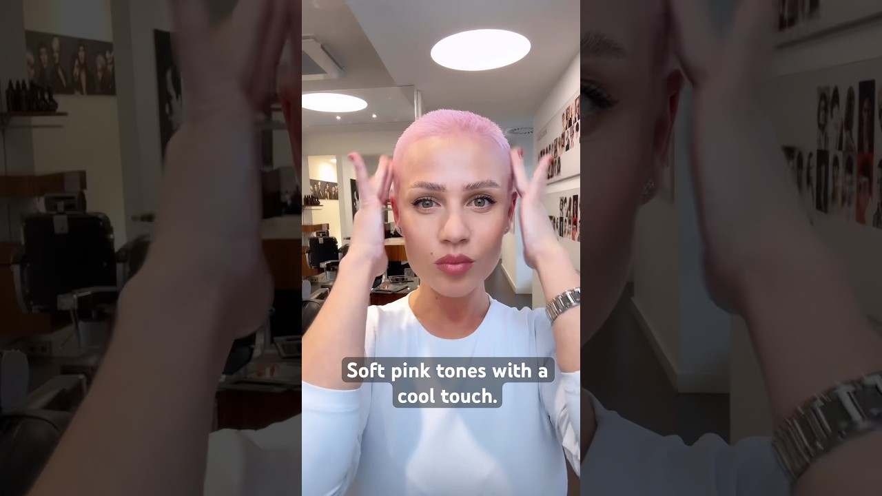 How I got this soft pink on short hair with Wella Color Touch 💕
