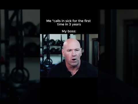 Video First time calling in sick in 3 years