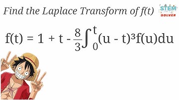 7.4-41 Use Laplace Transform to solve given integral equation | DE