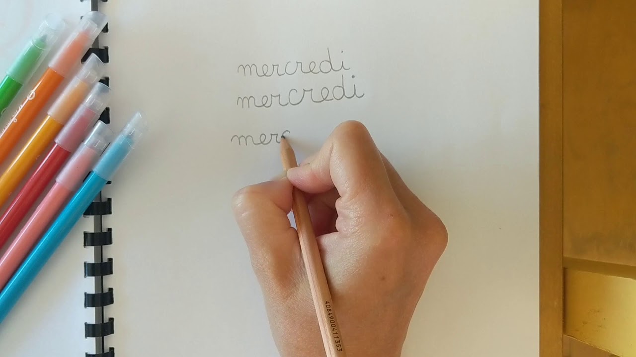 Mercredi Cursive Mercredi -cursive- - YouTube