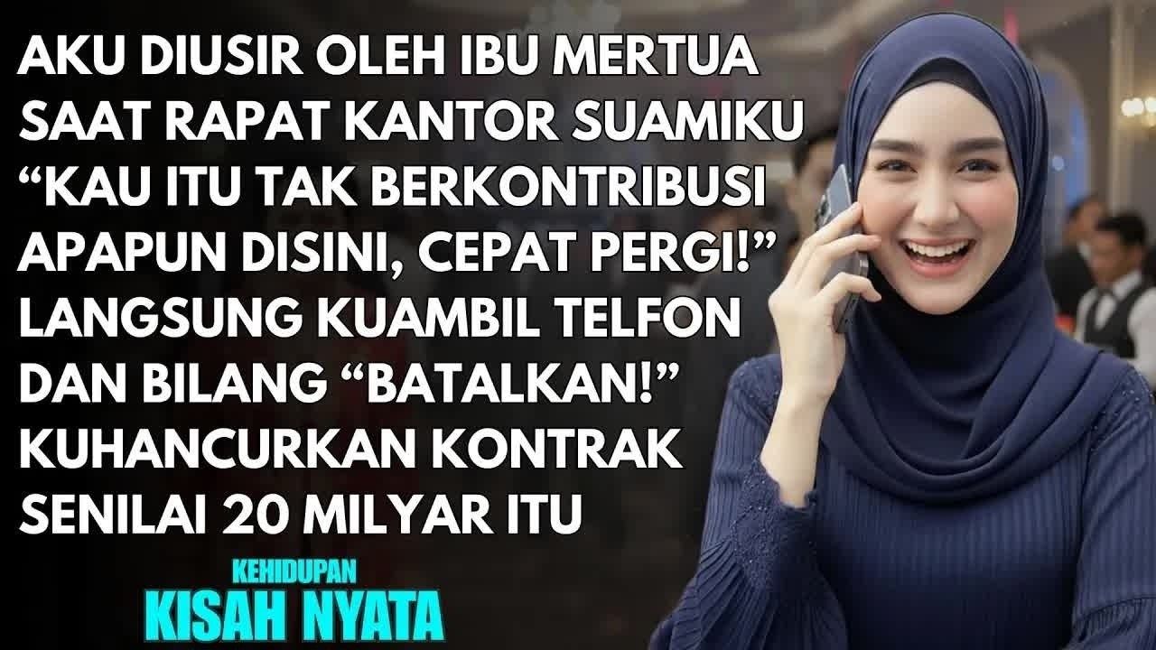 IBU MERTUA MENGUSIRKU SAAT RAPAT KANTOR BARU SUAMI - TAPI SATU KATA DARIKU MENGHANCURKAN MEREKA...