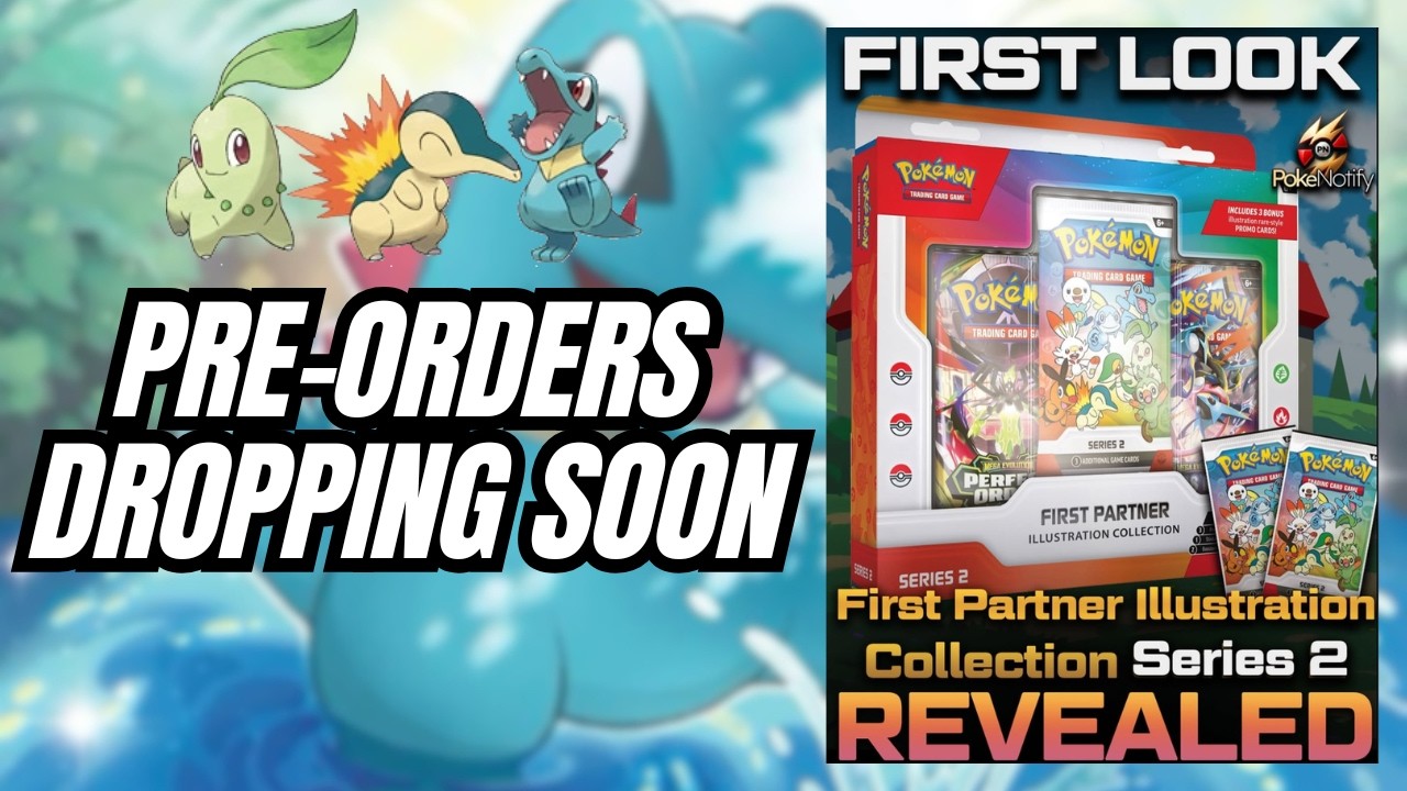 PRE-ORDERS DROPPING SOON! Pokémon First Partner Illustration