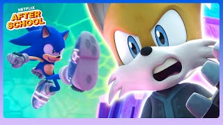 Sonic's Speedy Moves VS Nine's Prism Power  Sonic Prime | Netflix After School