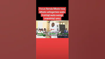Mbele Kwa Mbele Focus Mch Mastai Ibadalive Subscribenow 
