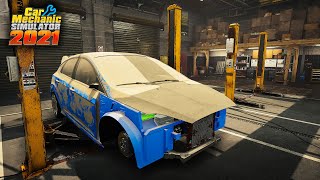 CAR WASH - REPAIR AFTER AN ACCIDENT - Car Mechanic Simulator 2021 #2 | Radex screenshot 1