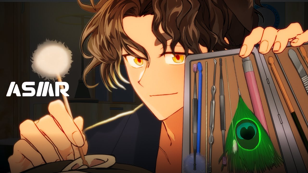 ASMR│😴Ленивая весенняя огуречная маска для лица и чистка ушей🥒👂