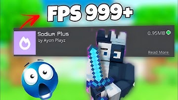 Sodium Plus The Best FPS BOOST Mod For MCPE 1.21+ 🚀 (NO LAG + FPS BOOST) 
