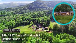 959 & 957 Dave Whitaker Rd, Horse Shoe, NC. MLS#CAR4377826 Listed by Noble & Company Realty