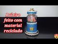 baleiro feito com material reciclado