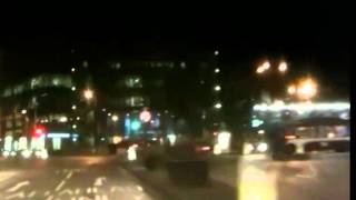 Lothian Buses driver turns right at no right turn junction