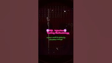 🐉🚀SQL Injection🐉🚀 Testing Methodology #bugbounty #sql #redteam #hacktraining #infosec #coding #hack