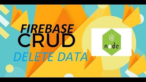 How to delete data from firebase database using Node Js