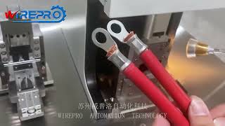 TU-S08 Electrical servo battery tubular connector lug crimping machine