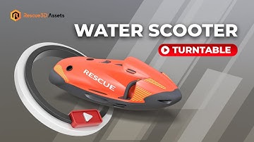Water Scooter PBR low-poly 3D model by Rescue3D Assets
