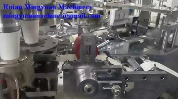 ultrasonic heater paper cup machine JBZ-OCS12 testing 7oz cups for Egypt client