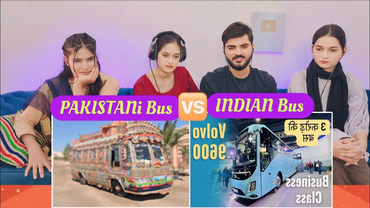 Pakistani Luxury Bus vs Indian luxury Bus comparison | Reaction