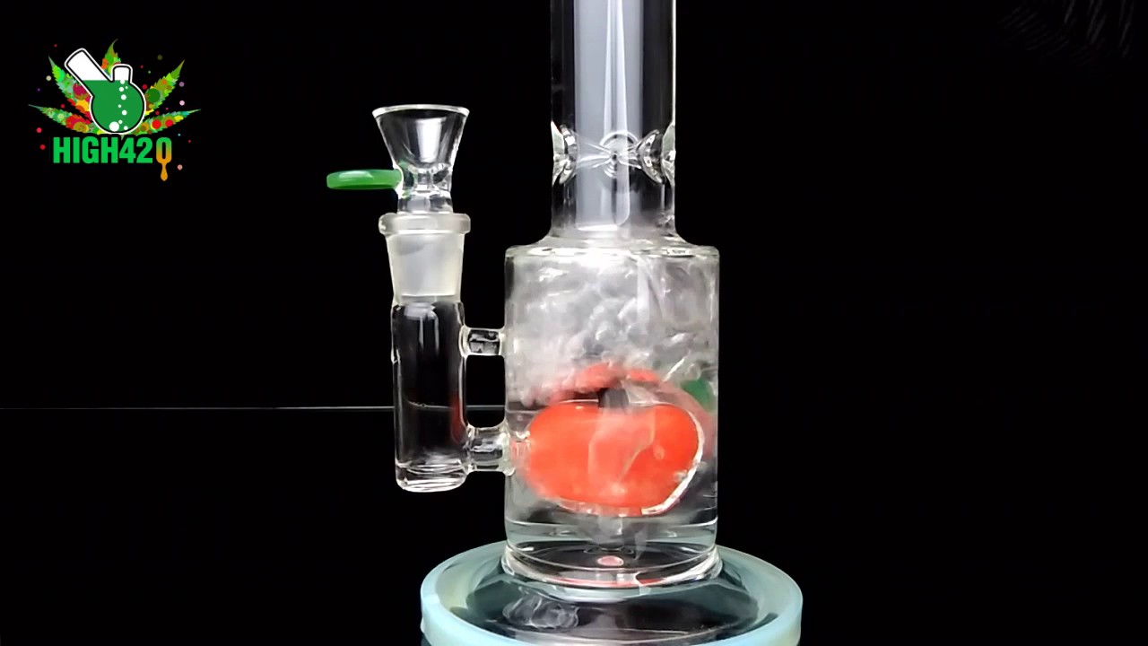 2017 New Style Apple Bong Glass Bong and Glass Pipe Grass Herb Water Bongs Red Apple High420