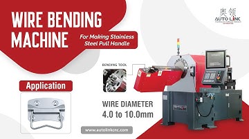 Stainless Steel Pull Drawer Handle | 3D CNC Wire Bending Machine | máquina de dobrar arame