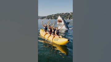POV: Een enorme haai valt 4 vrouwen aan tijdens een waterattractie #haai #aanval #eng #pov #ai