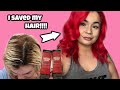 Dying my hair red with Loreal Hicolor after bleach wash fail !!!!