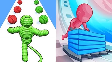 Rope Man Run VS Stack Colors Max All Levels Gameplay Android,iOS NEW UPDATE