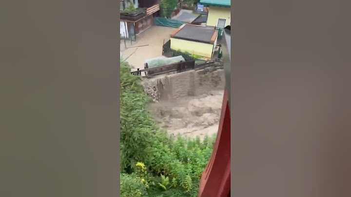 August 16, 2024 - St Anton am Arlberg, Austria - Heavy rains cause severe flooding