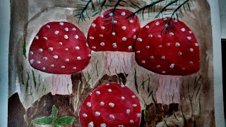 REALTIME Painting Mushrooms  HOUR 172/10K