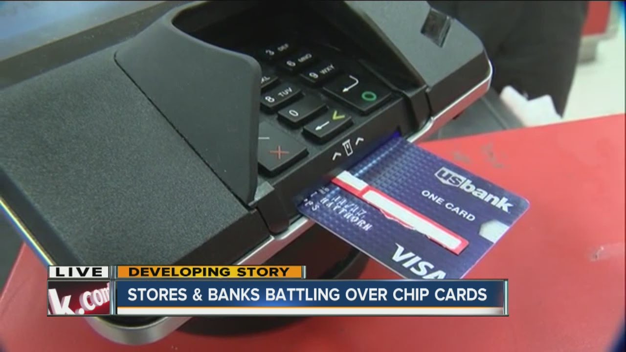 Stores and banks battling over chip cards YouTube