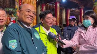 蘇貞昌新北參香祈福 推薦立委吳琪銘實在做事
