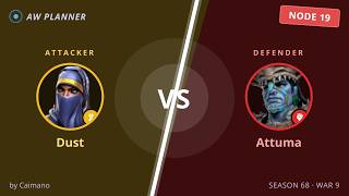 S68 War 9: Dust vs 19 Attuma