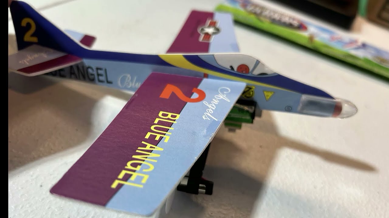 7 inch Motorized R/C Blue Angel was built in less than a minute