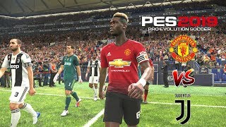 PES 2019 Realistic | Manchester United vs Juventus - Pogba vs Ronaldo Meet Old Team | Fujimarupes screenshot 5