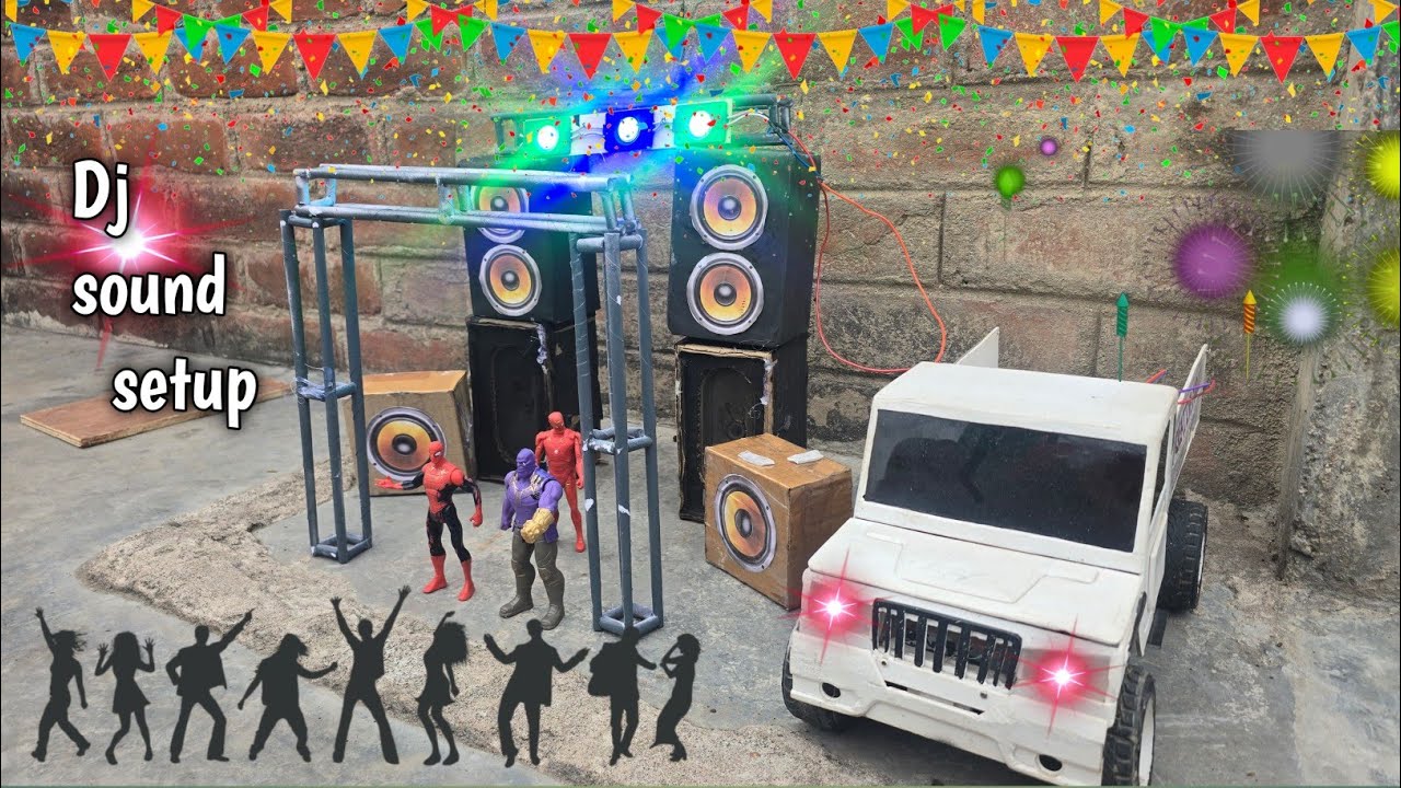 Dj sound setup 🎊🎉 dj gadi trolley 🛒 dj party 🥳🥳🥳