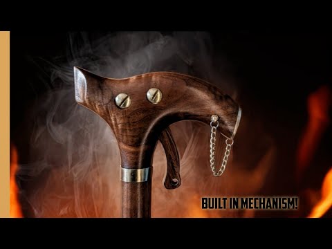 I've Built a Walking Cane with a Hidden Gadget!!  |A Gift for my Grandfather