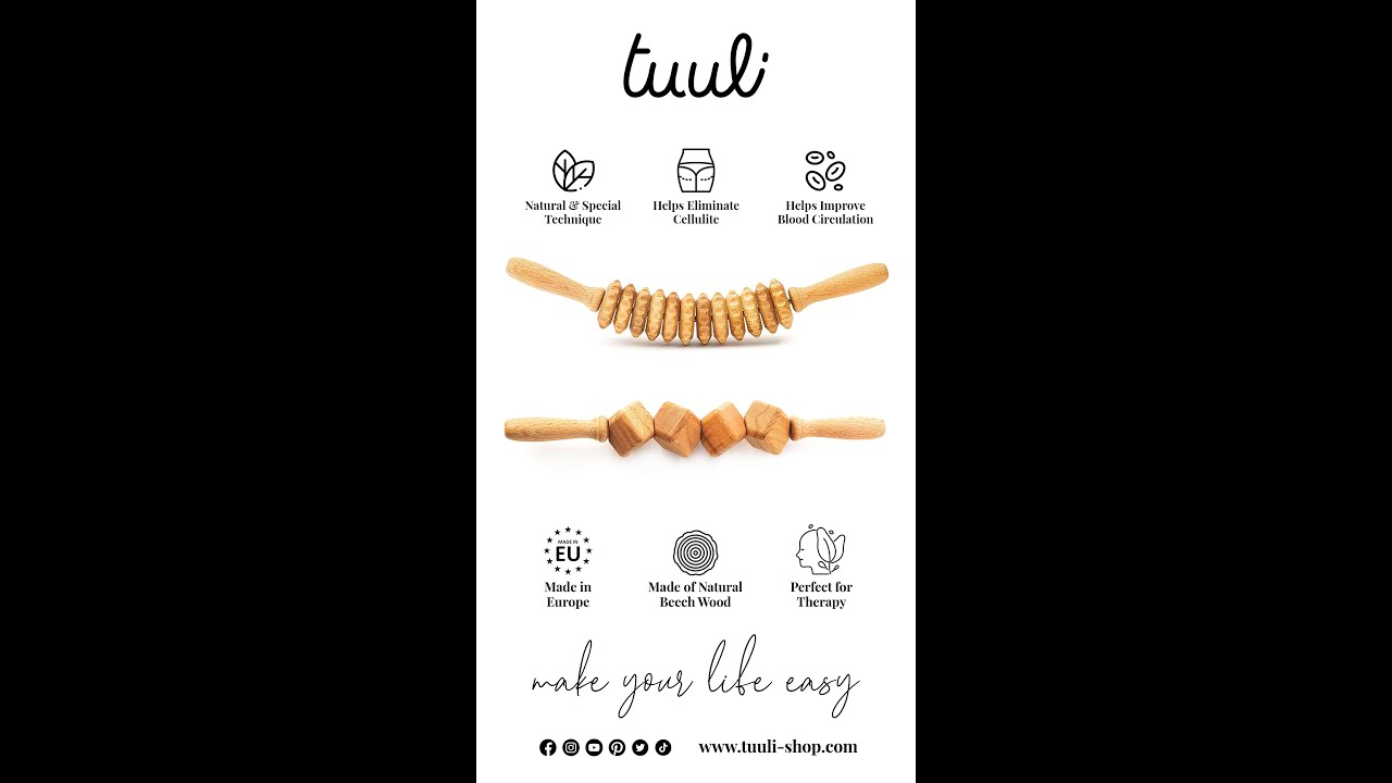 Tuuli Massager - Wood Therapy Massage Technique