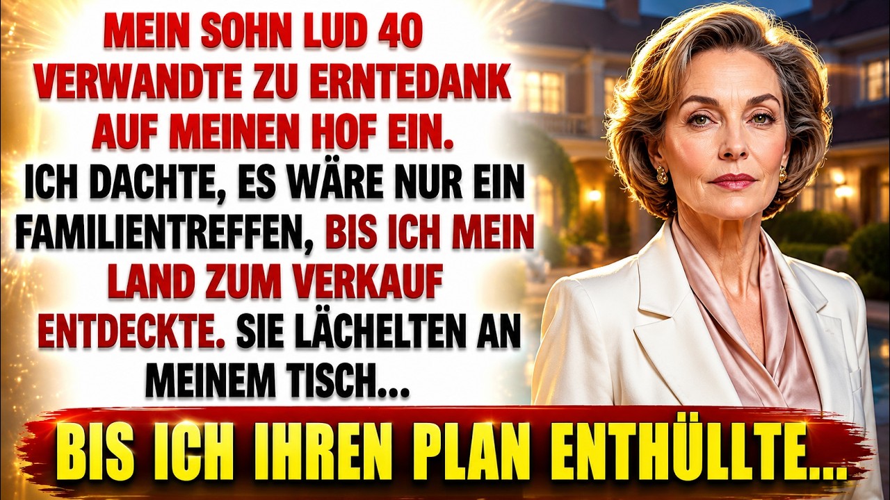 Mein Sohn machte meinen Hof zur Familienparty – Wenige Tage später stand mein Land zum Verkauf.