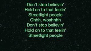 Journey - Don&#39;t Stop Believin&#39; w/ Lyrics (Midnight Train)