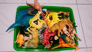 ASMR Toy Sounds | Satisfying Animal &amp; Dinosaur Figures Tapping and Dropping | No Talking