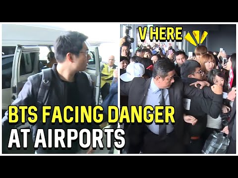 Havaalanındaki BTS Anları (komik, sevimli, alçakgönüllü, tehlikeli, koruyucu)