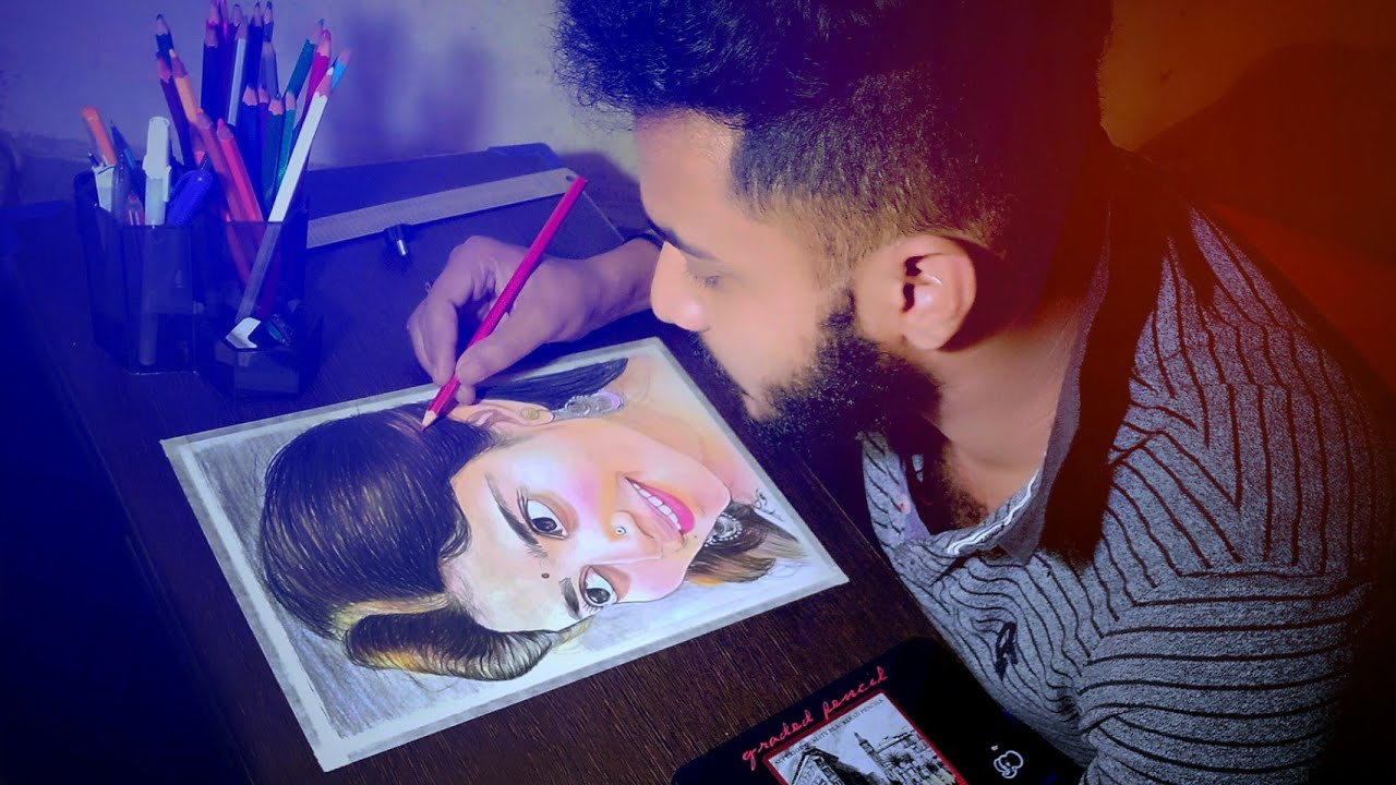Actress Sai pallavi colour pencil drawing video | How To Draw | artist Animesh Pradhan