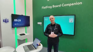 FlatFrog Board companion whiteboard auto start in Microsoft Teams Rooms at ISE 2023