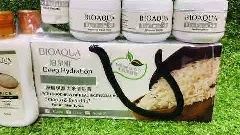 Bio Aqua rice facial kit | Facial 6 steps  #youtubeshorts#facial#beautyproducts#bioaqua#ricefacial