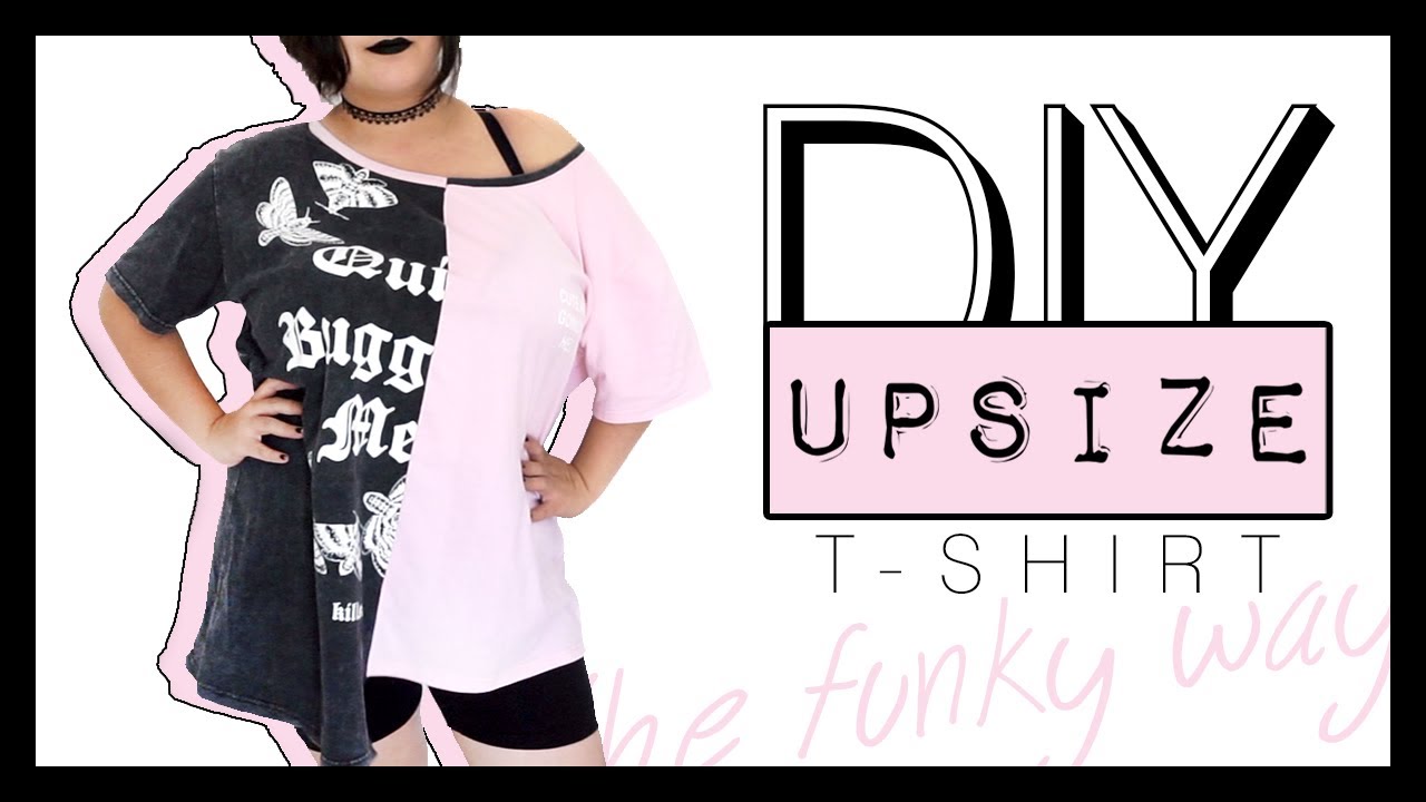 Upsize Using 2 T-shirts || || ALTERNATIVE PLUS SIZE FASHION - YouTube