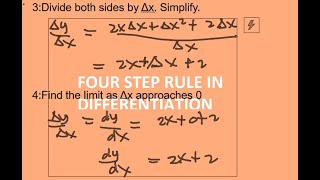 4-STEP RULE IN DIFFERENTIATION