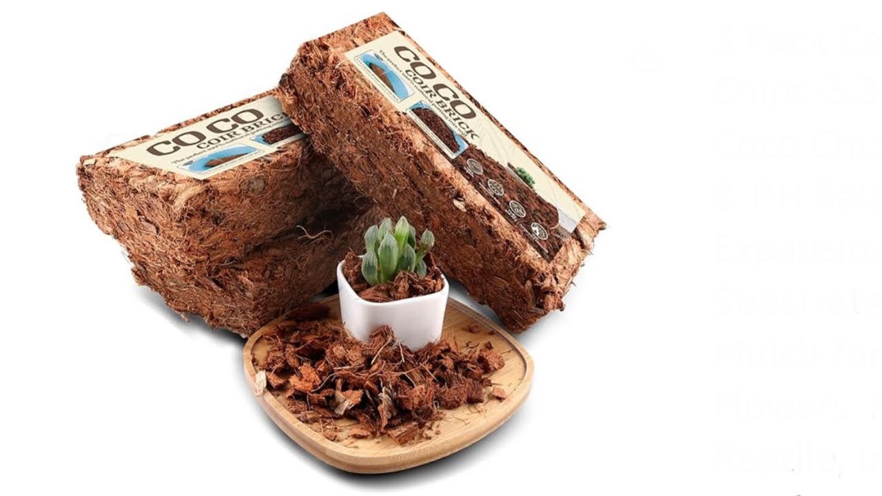 Sumloty Cocount Husk Chips - Organic Coco Chips with Low EC & PH Balanced