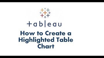 Tableau Tutorial 17 | How to create Highlight table in Tableau | Tableau Data Visualization