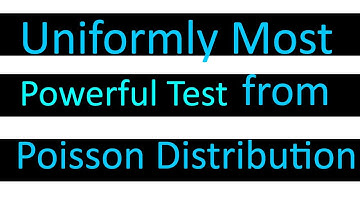 Uniformly Most powerful test from Poission Distribution in statistics |B.sc third years |