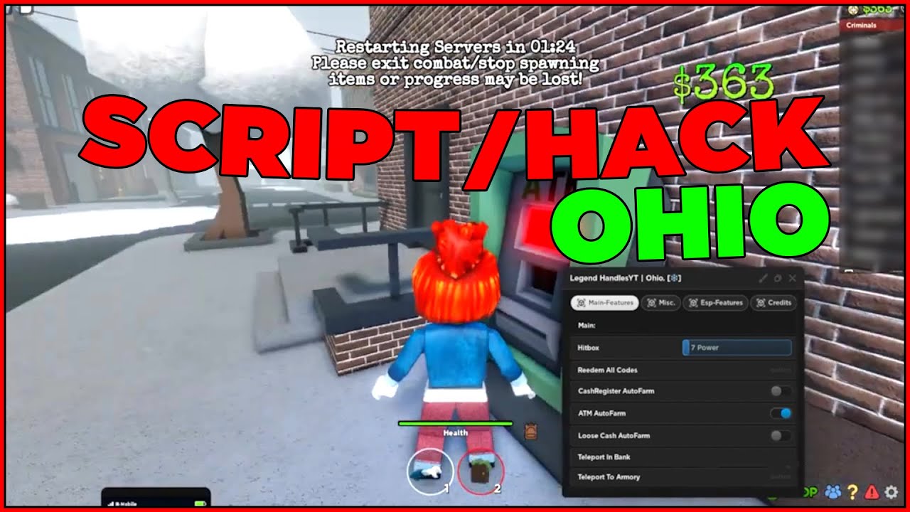 New Script: Roblox Ohio Script / Hack - Auto-Farm Infinite Money + Gun Mods  : r/Zaptosis